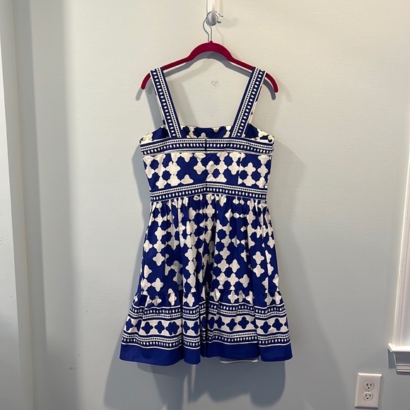 Kate Spade Lantern Poplin flounce dress 8 - Picture 7 of 7